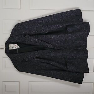 Touch men's vintage black and white one button blazer sz L unisex